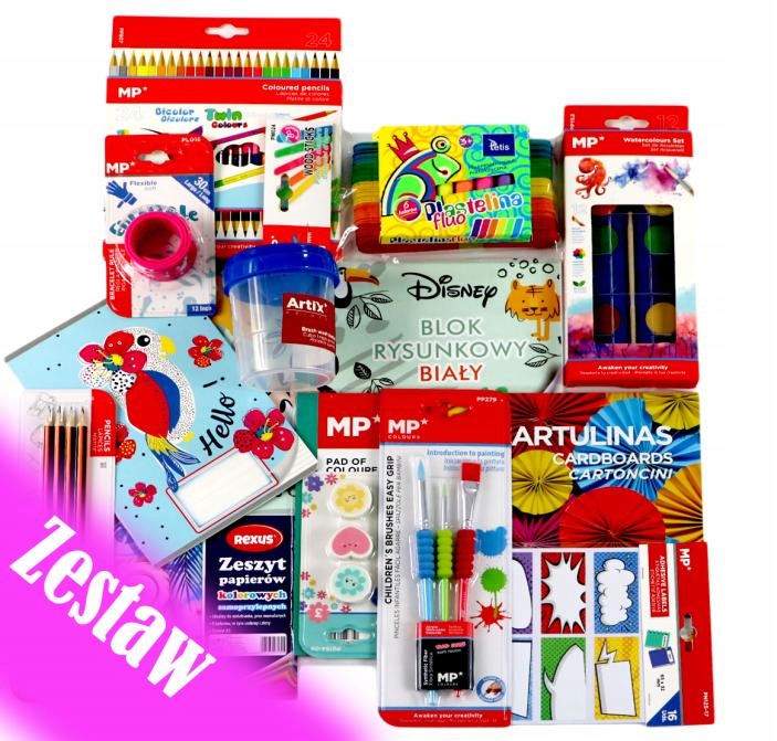 MP Colors School set 15 dielov pre dievča – kompletná školská a výtvarná sada pre 1.-3. ročník