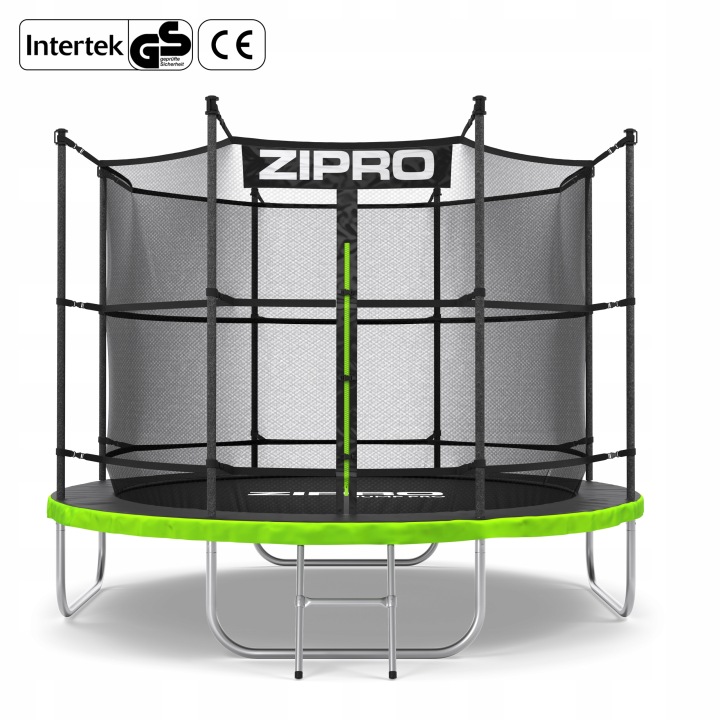 Záhradná trampolína ZIPRO JumpPro IN 252 cm (8FT) s vnútornou bezpečnostnou sieťou, nosnosť 150 kg, 48 pružín, rebrík