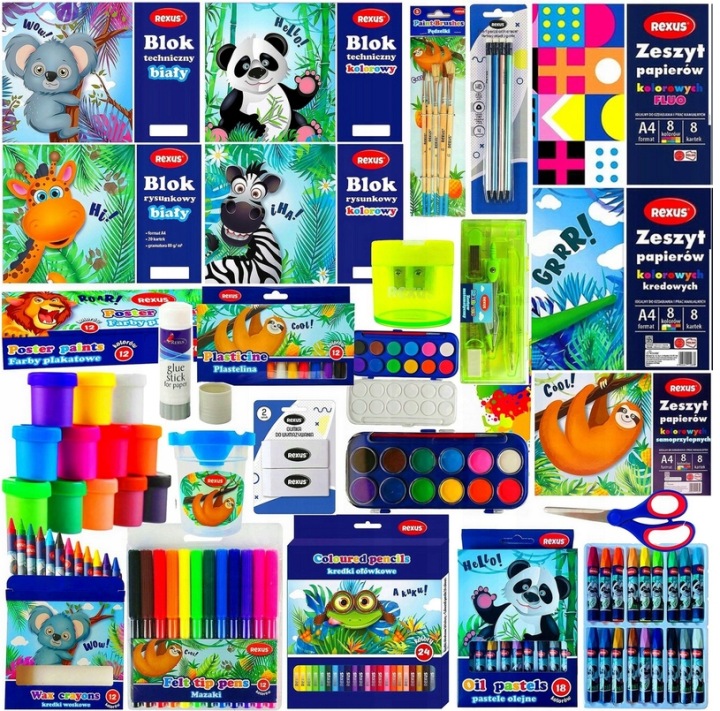 BENIAMIN XXXL školská a výtvarná sada Art Set pre triedy 1–8 – pastelky, farby, bloky a kreatívne potreby