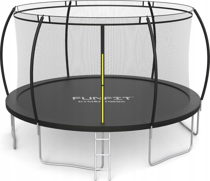 Detská záhradná trampolína FUNFIT 490 cm (16FT) s vnútornou bezpečnostnou sieťou PREMIUM, nosnosť 180 kg, 12 stĺpov, 108 pružín