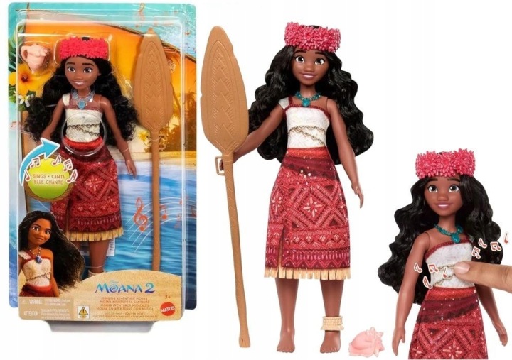 Spievajúca bábika Disney Moana – interaktívna 30 cm bábika s hudbou