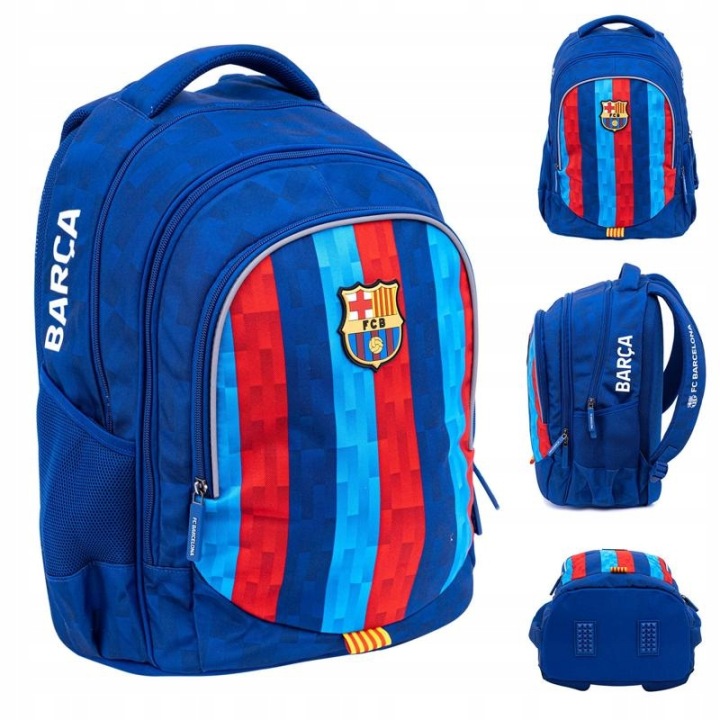 Školský batoh FC Barcelona 3 priehradky A4 viacpriehradkový pre chlapcov