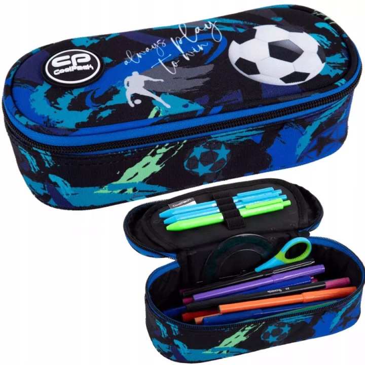 CoolPack školský peračník Skate Night – puzdro pre chlapcov s jednou priehradkou 22 × 10 × 6 cm