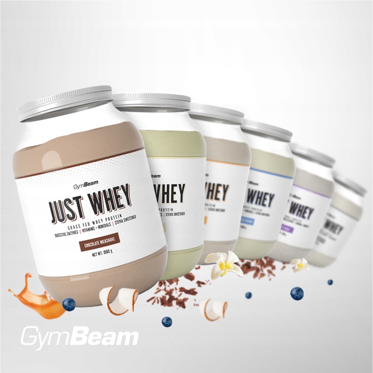 Just Whey WPC/WPI/WPH 2000 g – prírodný srvátkový proteínový doplnok GymBeam
