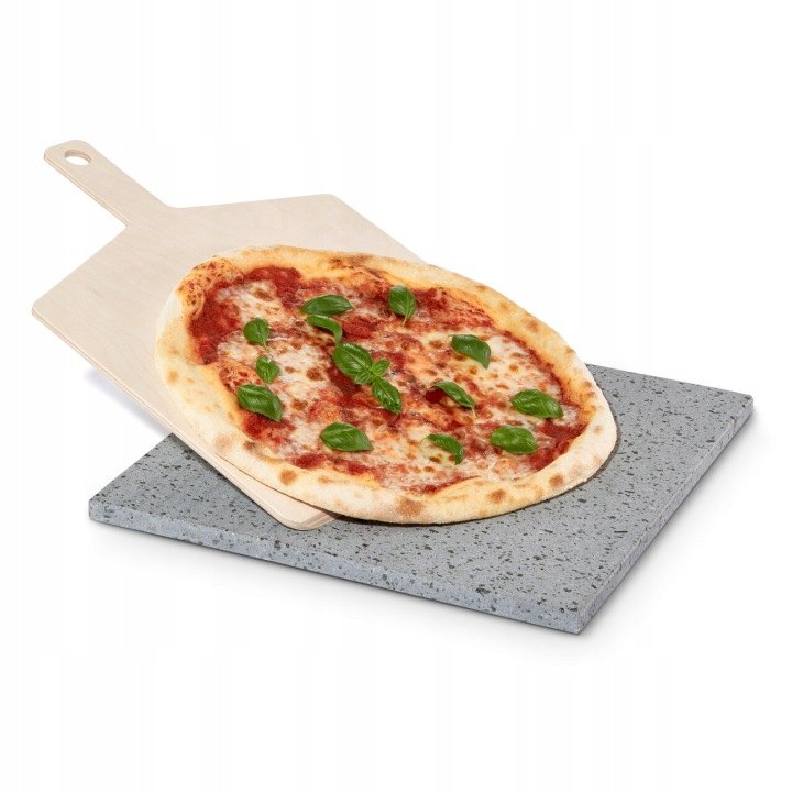Lavatre LT001.002: vulkanický kameň na pizzu 38 × 32 cm s lopatkou