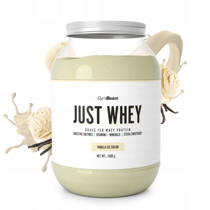 Just Whey WPC/WPI/WPH 1000 g – srvátkový proteín vanilkový GymBeam