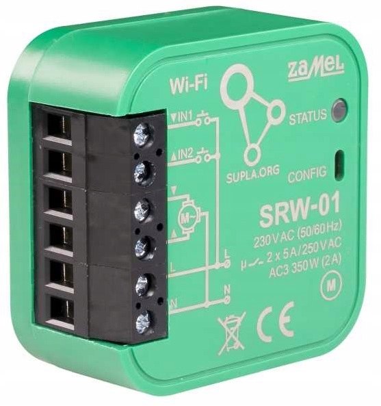 Wi-Fi modul na rolety Zamel SUPLA SRW-01 pre 230 V pohony