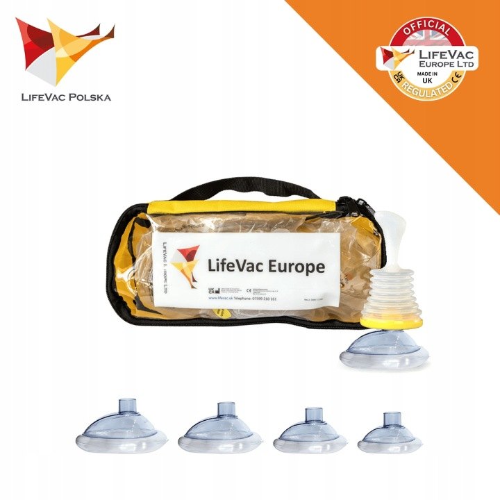 LifeVac súprava s odsávacou pomôckou a štyrmi maskami