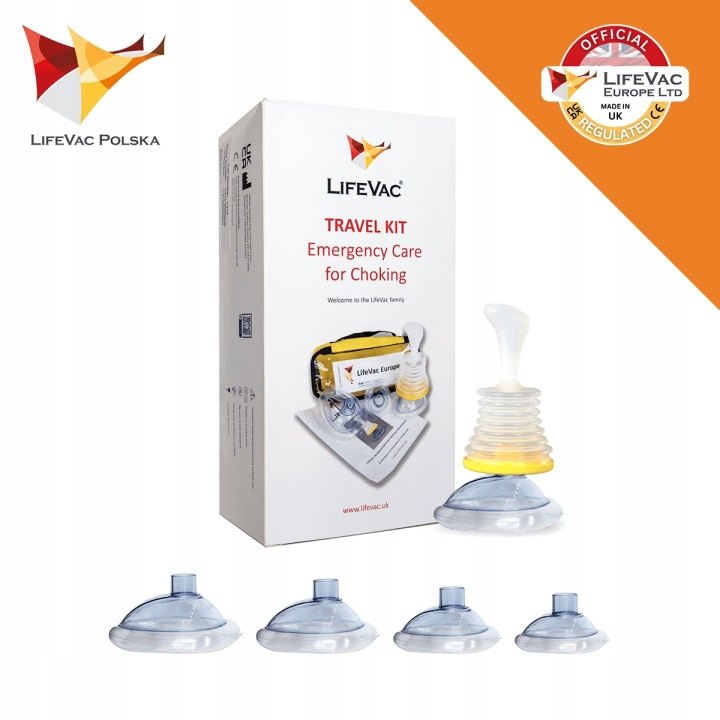 LifeVac súprava s odsávacou pomôckou a štyrmi maskami