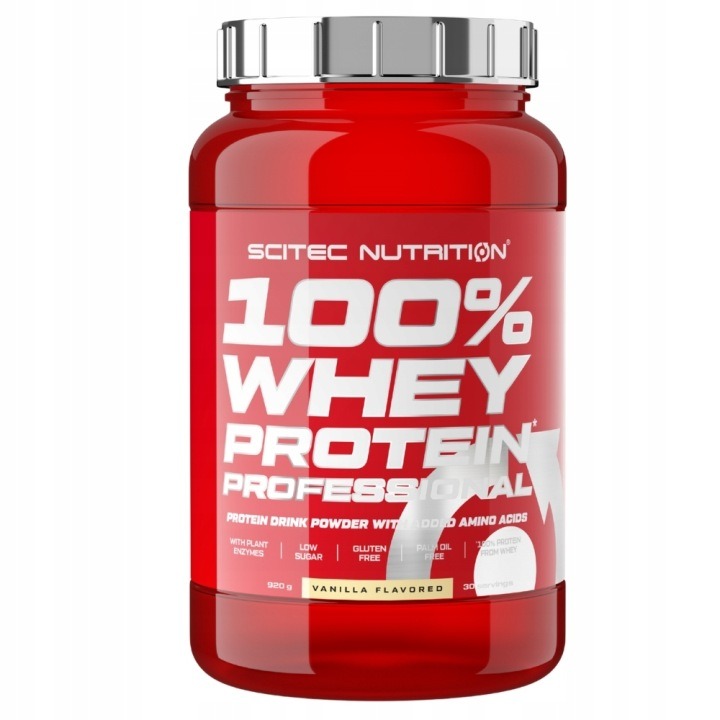 SCITEC 100% WHEY PROTEIN PROFESSIONAL 920 g WPC – Vanilka