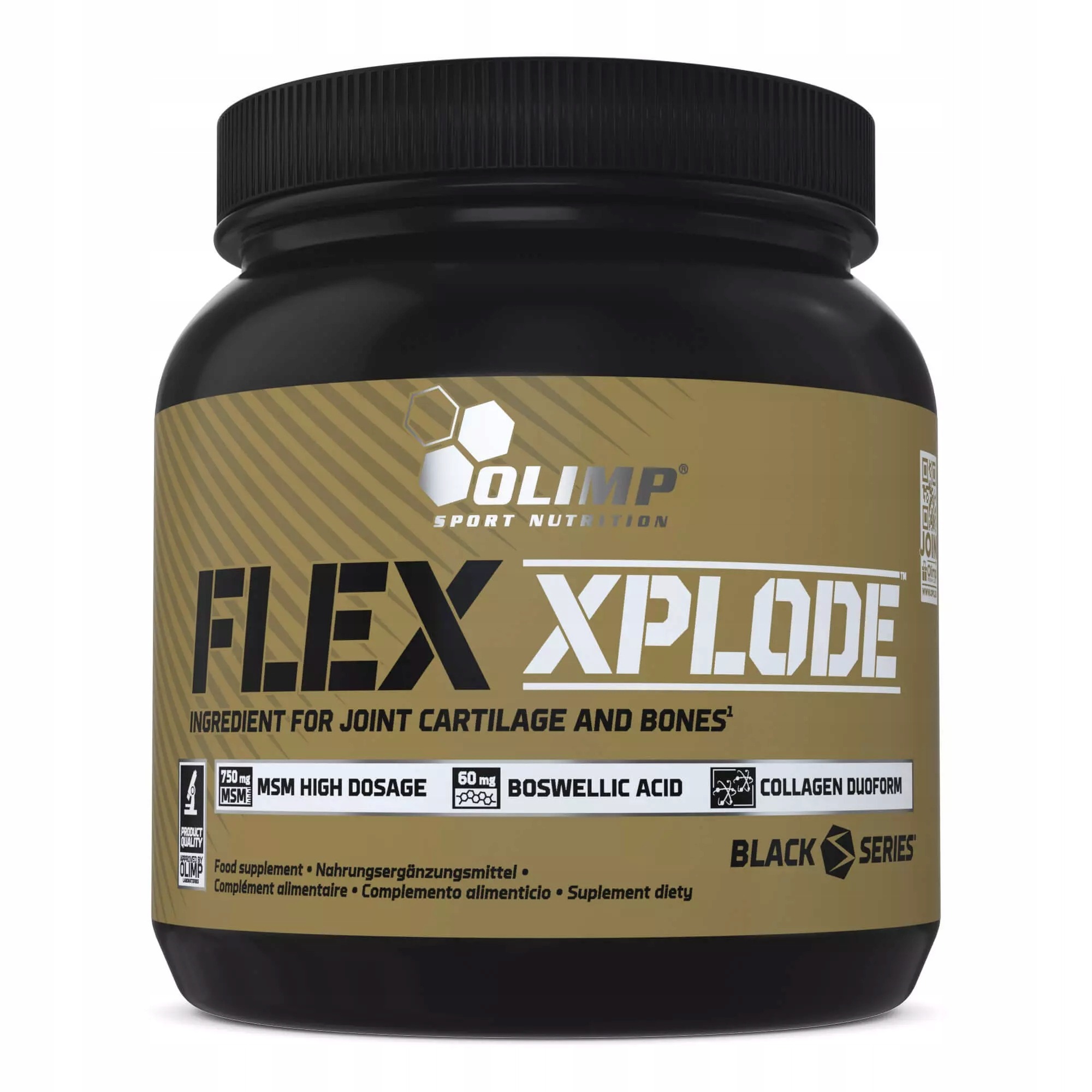 OLIMP Flex Xplode 360 g – Hydrolyzovaný kolagén, MSM, vitamíny C a D, vápnik a horčík pre kĺby, chrupavky a regeneráciu pohybového aparátu, príchuť grapefruit
