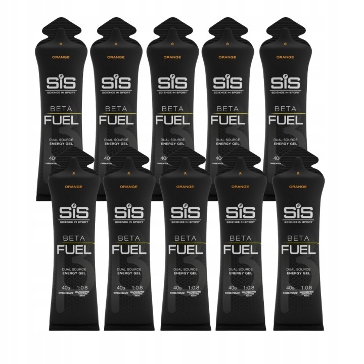 SiS Beta Fuel Energy Gel 60 ml – 10 ks Pomaranč | Energetický gél pre športovcov