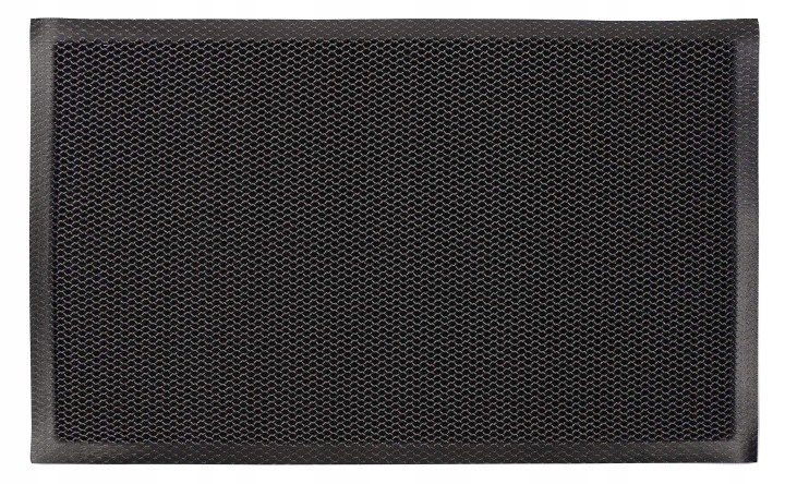 Čierno-sivá vstupná rohož ELSIMONE CARPET 3D 80 × 120 cm