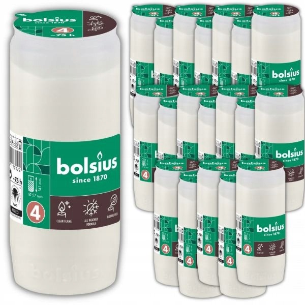 Parafínovo-olejové náplne Bolsius RC4 72H – 141 mm, 20 ks