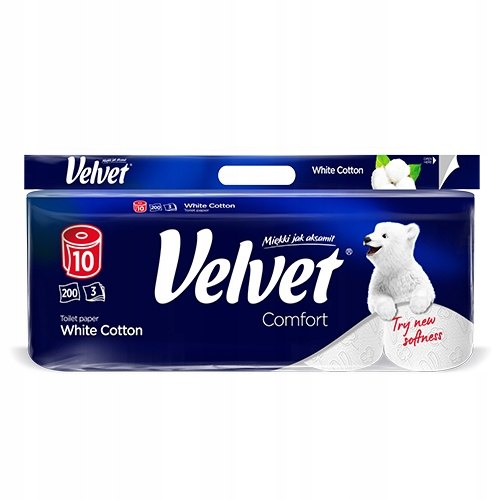 Toaletný papier Velvet Comfort White Cotton 70 roliek
