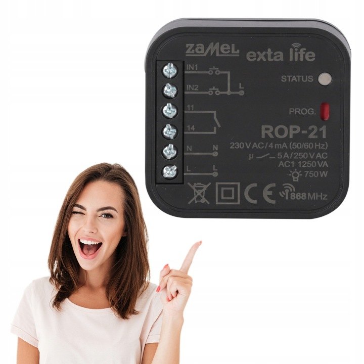 Rádiový prijímač Zamel EXTA LIFE ROP-21 s kontaktom NO