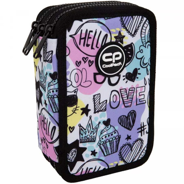 Trojitý školský peračník s vybavením Mood COOLPACK