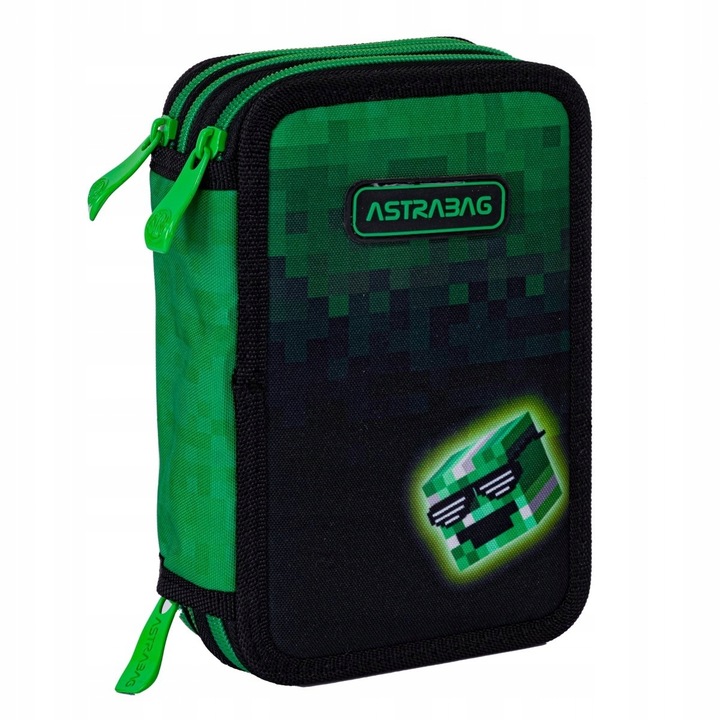 Trojkomorový školský peračník Minecraft