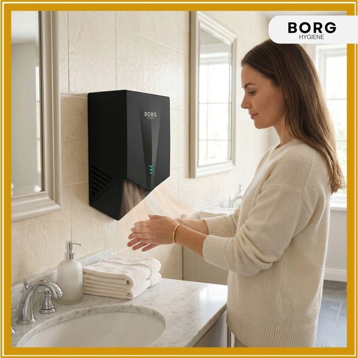 Automatický sušič rúk BORG V-Blade 1300 W čierny