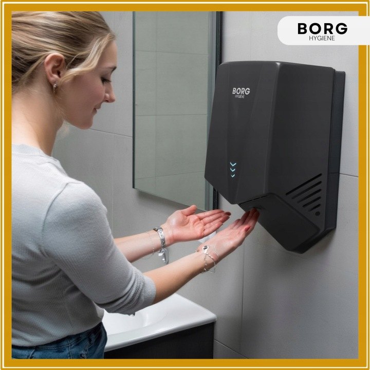 Automatický sušič rúk BORG V-Blade 1300 W čierny