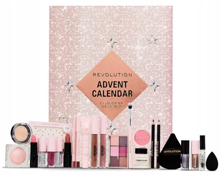 Makeup Revolution adventný kalendár s kozmetikou na 24 dní