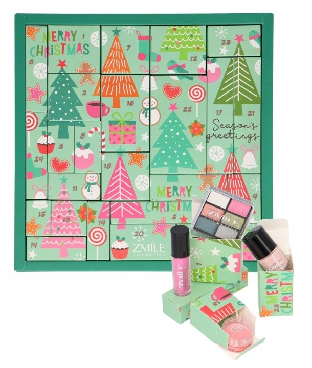 Zmile Cosmetics adventný kalendár s kozmetikou na líčenie