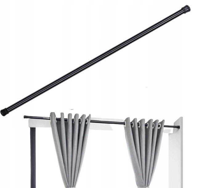 Gold start čierna rozpínacia sprchová tyč 160–300 cm