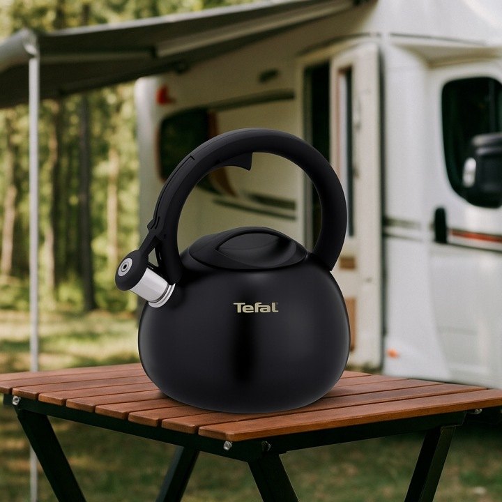 Tefal N4180410: tradičná oceľová kanvica 2,5 l s píšťalkou
