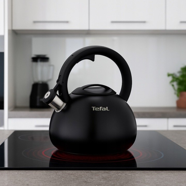 Tefal N4180410: tradičná oceľová kanvica 2,5 l s píšťalkou