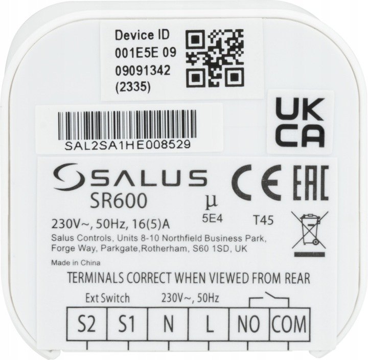 Reléový modul Salus Smart Relay SR600 Zigbee 16 A