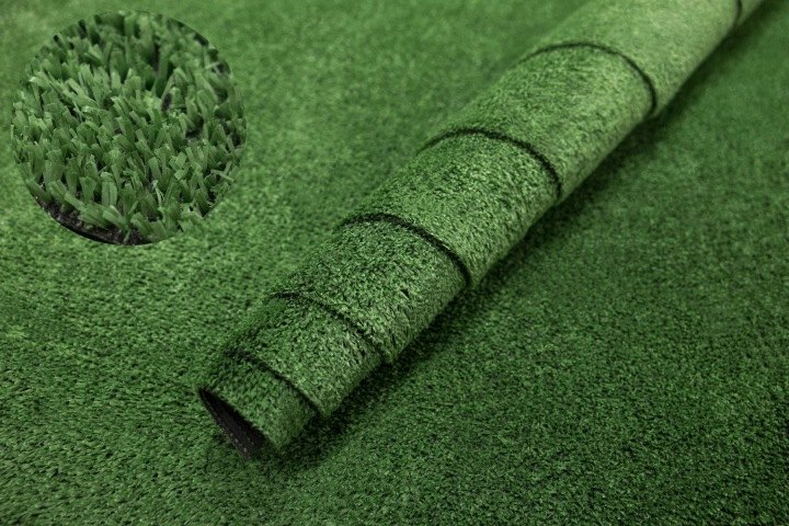Zelená umelá tráva Akcila Palma 3 × 4 m, vlas 7 mm