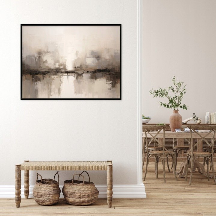 Obraz Wallarena boho v čiernom ráme 120 × 80 cm
