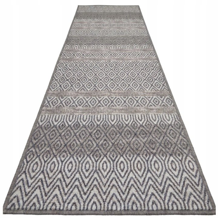 Sivobéžový protišmykový behúň e-floor EF0439 80 × 300 cm