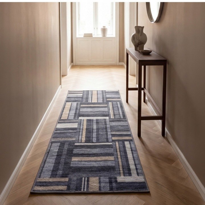 Geometrický behúň e-floor EF0454 80 × 250 cm