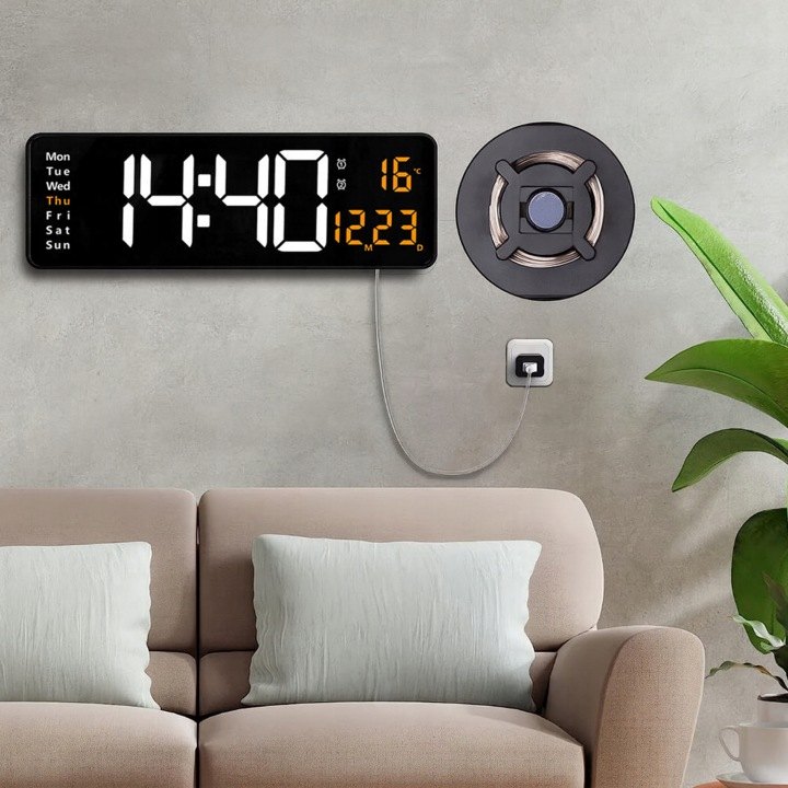 Digitálne LED hodiny Renew Force 39 cm s ovládačom