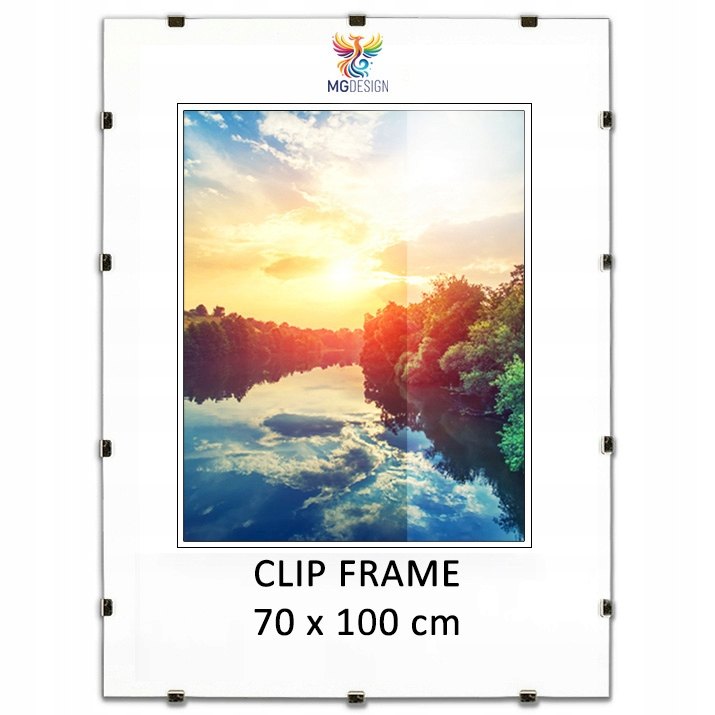Sada 3 antirámov 70 × 100 cm s plexisklom a HDF doskou