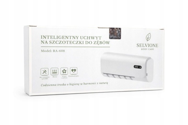 Nástenný držiak na zubné kefky RA-608 s LED panelom