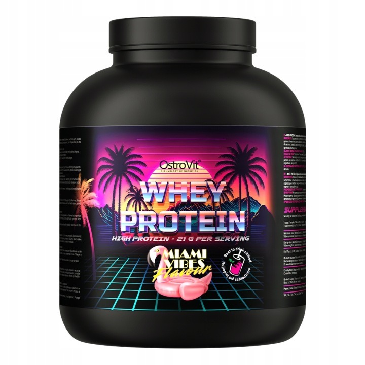 OstroVit 100% srvátkový proteín 2000 g Miami Vibes – WPC koncentrát pre rast svalov a regeneráciu
