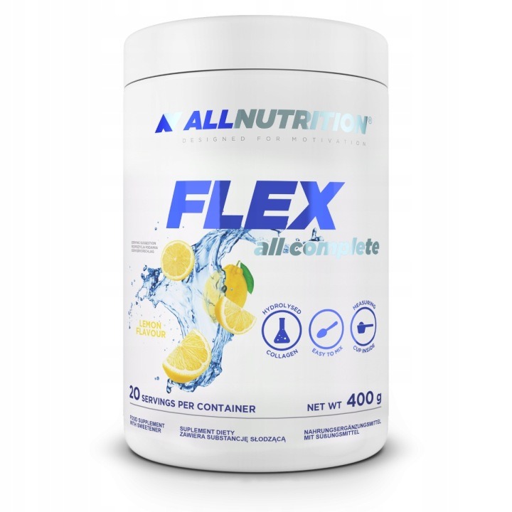 ALLNUTRITION FLEX ALL COMPLETE 400 g – Hydrolyzovaný kolagén s vitamínom C, B6 a horčíkom pre zdravé kĺby, kostí a svaly