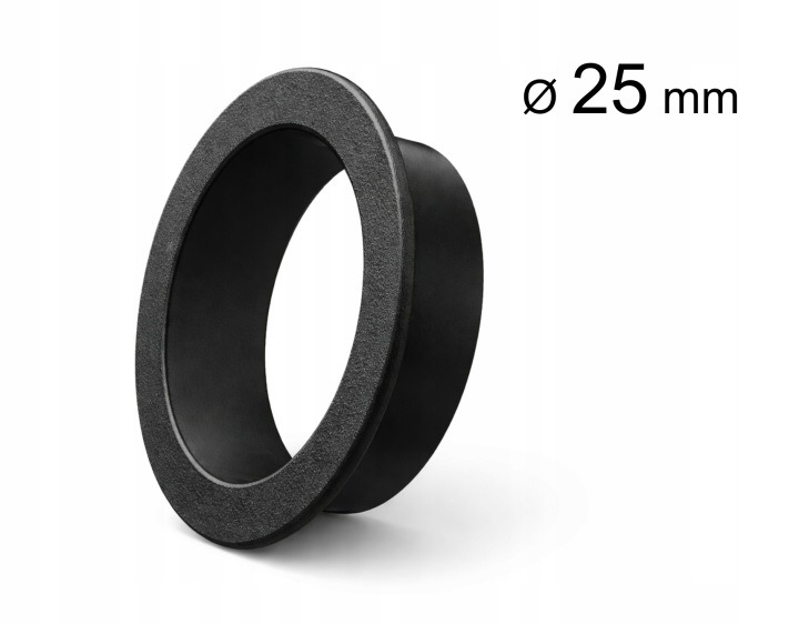 Čierne káblové priechodky 25 mm – 25 kusov