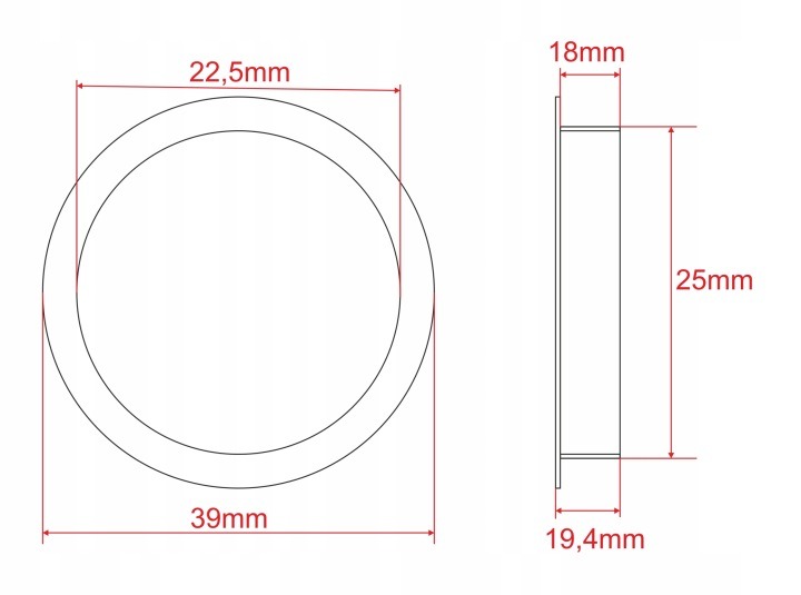 Čierne káblové priechodky 25 mm – 25 kusov