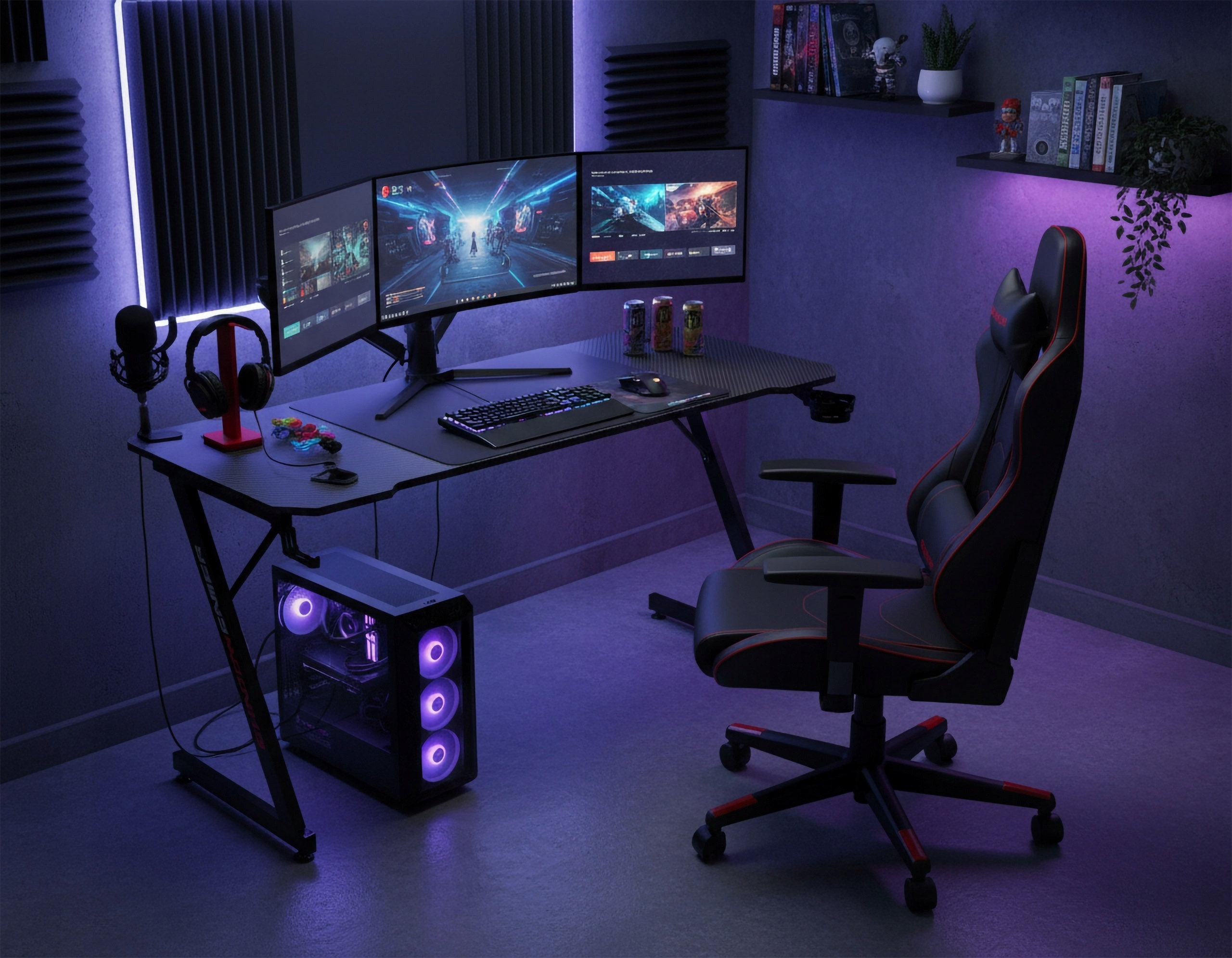 Herný stôl Shadow Gamer 1.0, 140 × 60 cm