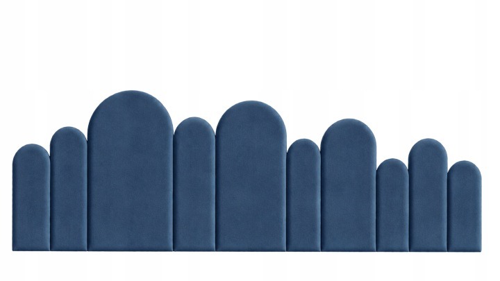 MM2025 – súprava 10 zaoblených čalúnených panelov 200 × 90 cm
