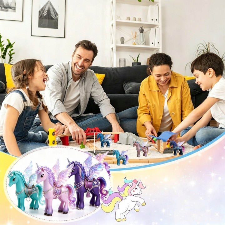Adventný kalendár 2026 Jednorožec a Pegas s 24 figúrkami