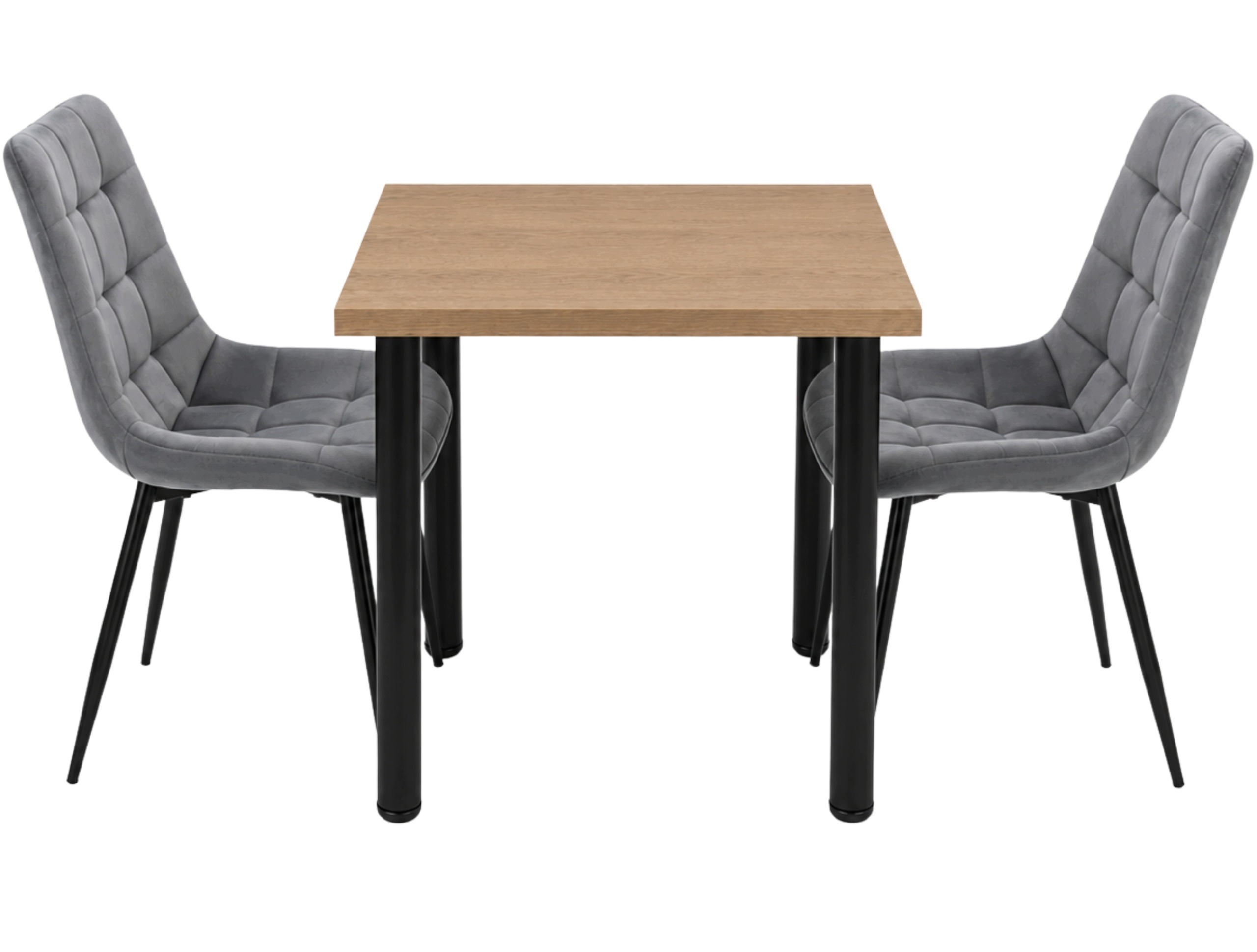 Jedálenská zostava Mikon 67 × 67 cm v dekore prírodného duba