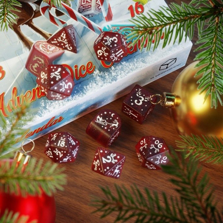 Adventný kalendár kociek Q-Workshop Advent Dice Calendar #03