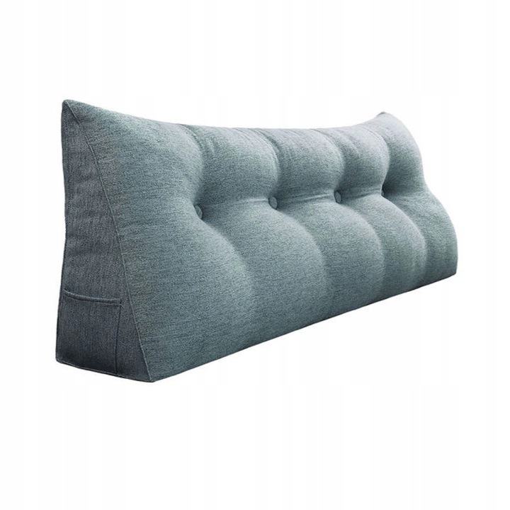 Sivý klinový vankúš na čítanie TT0001323K0011175, šírka 160 cm