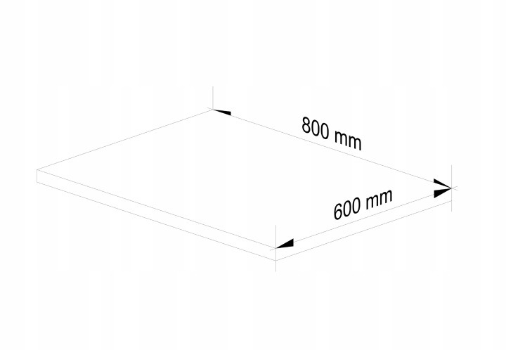 Akord Oliwia S80 – kuchynská doska dub Sonoma 80 × 60 cm