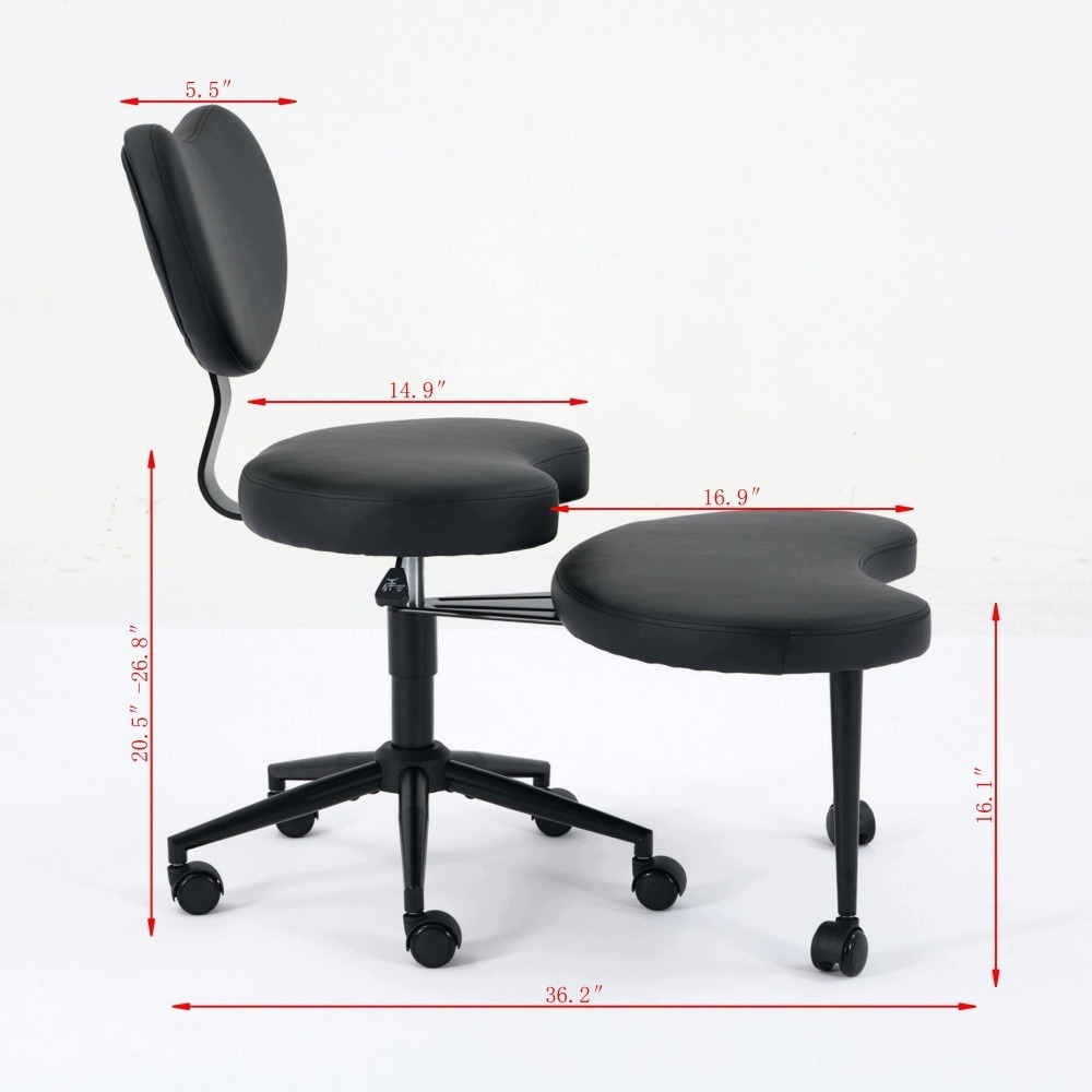 Čierna stolička Meditation Chair Plus DE1887BK