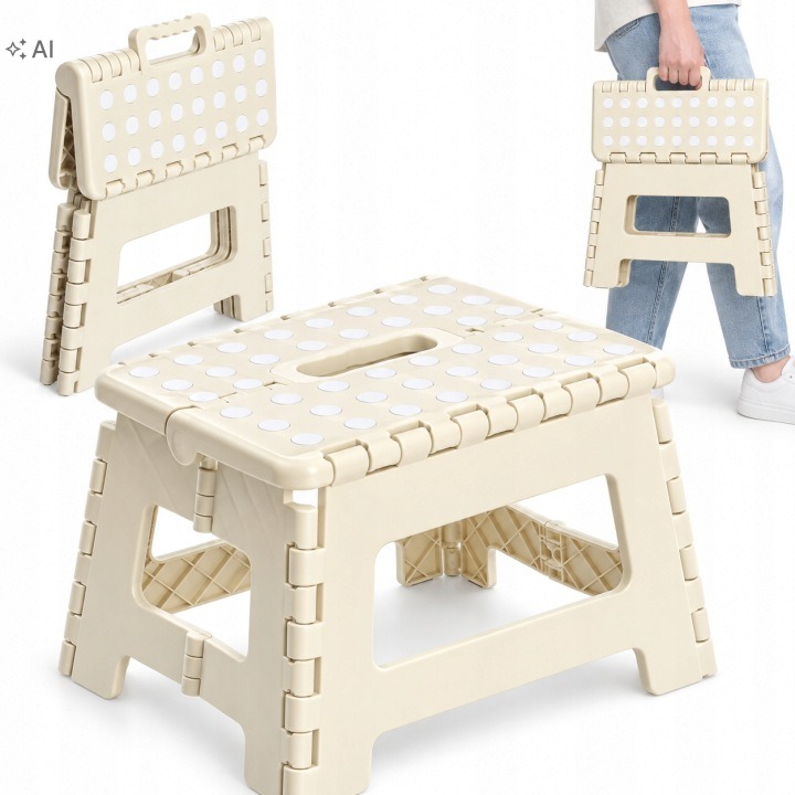 Easyform A904028 BEZ – béžový skladací stupienok, 22,5 cm